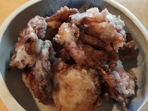油がはねない イカゲソ揚げ